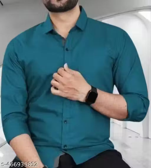 Fine quality cotton blend formal, casual , partywear, full sleeve shirt for men.