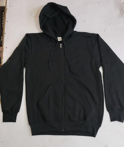 Men Full Sleeve Solid Hooded Sweatshirt