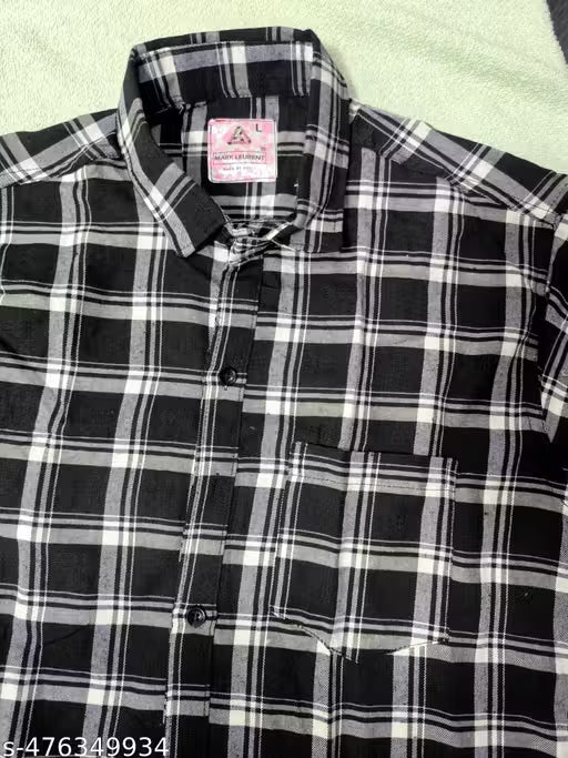 POLLYCOTTON CASUAL SLIM FIT COMBO PACK (2PCS ) CHECK SHIRT FOR MEN