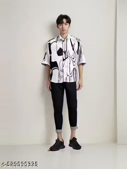 Indian Shirts Bazar Code 3/4 Sleeve Printed Shirts