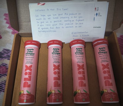 Plix Apple Cider Vinegar Effervescent Tablet with mother