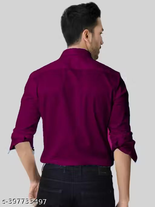 KOSAM Classy CREATIVE Formal Shirts For Men - WINE