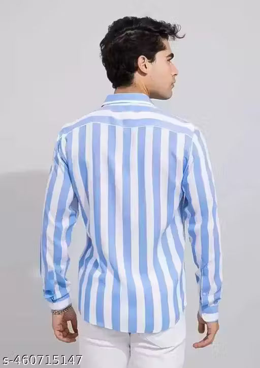MENS DASHING FORMAL STRIPE SHIRT