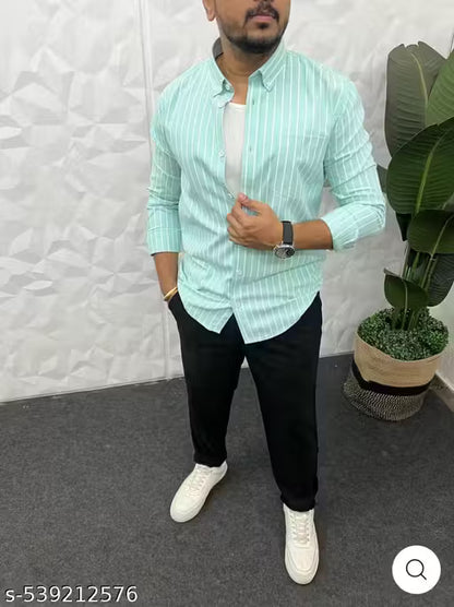 men striped shirt