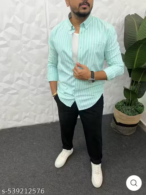 men striped shirt