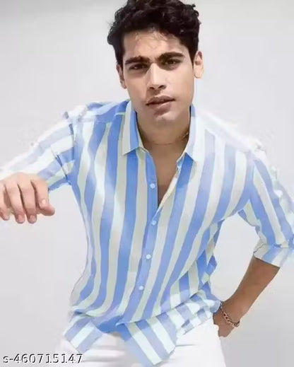 MENS DASHING FORMAL STRIPE SHIRT