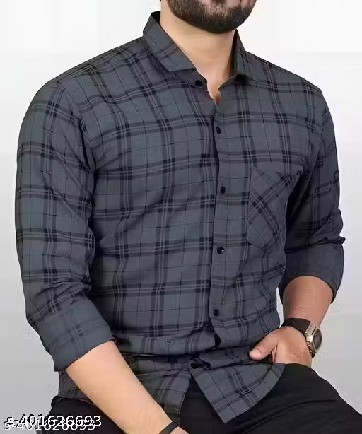 MENS DASHING FORMAL CHECK SHIRT