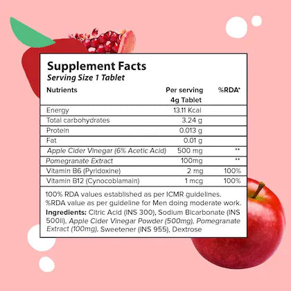 Plix Apple Cider Vinegar Effervescent Tablet with mother