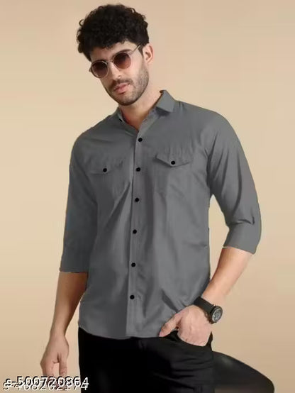 Top Wear Double Pocket Shirt Trending Shirt Man Shirt Boys