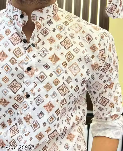 Men's Cotton Kurta Shirt | Traditional Men's Kurta Shirt | Men's Slim Fit Kurta Shirt | Casual Wear Kurta Shirt for Men |