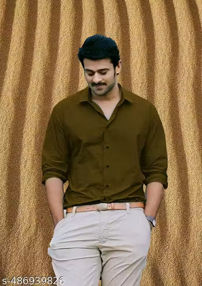 KOSAM Classy Stylish Shirts For Men - BROWN