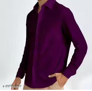 KOSAM Classy CREATIVE Formal Shirts For Men - WINE