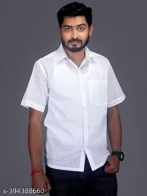 Pure Cotton white Shirt (Pack Of 2) White Shirt Combo Cotton Men's